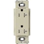 Lutron Claro 20A Tamper-Resistant Duplex Receptacle, Decorator-Style Outlet Clay
