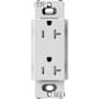 Lutron Claro 20A Tamper-Resistant Duplex Receptacle, Decorator-Style Outlet Mist