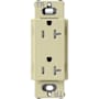 Lutron Claro 20A Tamper-Resistant Duplex Receptacle, Decorator-Style Outlet Sage