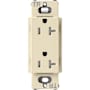 Lutron Claro 20A Tamper-Resistant Duplex Receptacle, Decorator-Style Outlet Sand