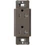 Lutron Claro 20A Tamper-Resistant Duplex Receptacle, Decorator-Style Outlet Truffle