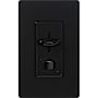 Lutron Skylark 120 Volt 300 Watt Single Pole Electronic Low Voltage Preset Dimmer Black