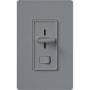 Lutron Skylark 120 Volt 300 Watt Single Pole Electronic Low Voltage Preset Dimmer Gray