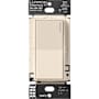 Lutron Sunnata On/Off Switch, 6A Lighting or 3A 1/10HP Motor, Single Pole/Multi-Location Light Almond