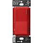 Lutron Sunnata On/Off Switch, 6A Lighting or 3A 1/10HP Motor, Single Pole/Multi-Location Signal Red