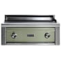 Lynx Grills Professional 46,000 BTU 30 Inch Built-In Natural Gas Asado Cooktop Grill with LED Lit Controls Desert Sage