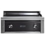 Lynx Grills Professional 46,000 BTU 30 Inch Built-In Natural Gas Asado Cooktop Grill with LED Lit Controls Obsidian