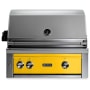 Lynx Grills Professional 46,000 BTU 30 Inch Wide Natural Gas Built-In Grill with All Trident Infrared Burners California Poppy