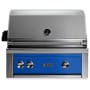 Lynx Grills Professional 46,000 BTU 30 Inch Wide Natural Gas Built-In Grill with All Trident Infrared Burners Pacific Blue