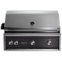 Lynx Grills Professional 69,000 BTU 36 Inch Wide Natural Gas Built-In Grill with All Trident Infrared Burners and Rotisserie Obsidian