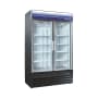 Magic Chef Norpole 53 Inch Wide 45 Cu. Ft. Side by Side Door Swing Reach-In Merchandiser Freezer Black