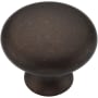 Manzoni 1-1/8 Inch Zamac Mushroom Cabinet Knob from the Classic European Renaissance Collection Lacquered Bronze