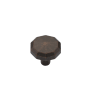 Manzoni Terre Hex 1-1/4 Inch Zamac Geometric Cabinet Knob from the Classic European Renaissance Collection Lacquered Bronze
