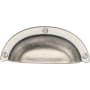 Manzoni 2-1/2 Inch Center to Center Zamac Cup Cabinet Pull from the Classic European Renaissance Collection Distressed Pewter