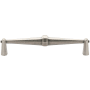 Manzoni Terre Hex 6-5/16 Inch Center to Center Zamac Bar Cabinet Pull from the Classic European Renaissance Collection Distressed Pewter