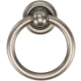 Manzoni 1-5/8 Inch Long Zamac Ring Cabinet Pull from the Classic European Renaissance Collection Distressed Pewter
