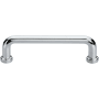 Manzoni Troy 3-3/4 Inch Center to Center Zamac Handle Cabinet Pull from the Urban Modern Collection Polished Chrome