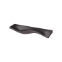 Manzoni Wave 3-3/4 Inch Center to Center Zamac Designer Cabinet Pull from the Urban Modern Collection Satin Black