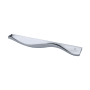 Manzoni Wave 6-5/16 Inch Center to Center Zamac Designer Cabinet Pull from the Urban Modern Collection Polished Chrome