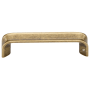 Manzoni Fold 3-3/4" Center to Center Modern Folded Handle Cabinet Pull - Made in Italy Antique Florence