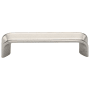 Manzoni Fold 3-3/4" Center to Center Modern Folded Handle Cabinet Pull - Made in Italy Vintage Nickel