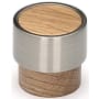 Manzoni Round 1 Inch Wood Cylindrical Cabinet Knob from the Designer Wood Collection Oak