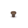 Manzoni Designer Wood Cabinet Hardware 1-1/4 Inch Mushroom Cabinet Knob Lacquered Walnut