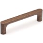 Manzoni Oval Bar 5-1/16 Inch Center to Center Wood Handle Cabinet Pull from the Designer Wood Collection Walnut