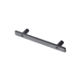 Manzoni Adirondack 3-3/4 Inch Center to Center Bar Cabinet Pull from the Industrial Collection Flat Black