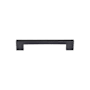 Manzoni Designer Wood 6-5/16" Center to Center Urban Modern Square Cabinet Handle / Drawer Pull Black Stained Ash