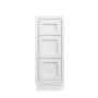 Maplevilles Cabinetry Ready to Assemble 12" Shaker Inset Drawer Base Vanity Cabinet Snow White