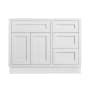 Maplevilles Cabinetry 42" Single Free Standing Vanity Cabinet Only - Less Vanity Top Snow White