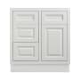 Maplevilles Cabinetry 30" Single Free Standing Vanity Cabinet Only - Less Vanity Top Vintage White