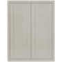 Maplevilles Cabinetry Inset 30" Wide x 39" Tall Double Door Wall Cabinet Tuscan Grey