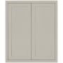 Maplevilles Cabinetry Inset 33" Wide x 39" Tall Double Door Wall Cabinet Tuscan Grey