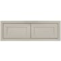 Maplevilles Cabinetry Inset 36" Wide x 12" Tall Double Door Wall Cabinet Tuscan Grey