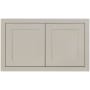 Maplevilles Cabinetry Inset 36" Wide x 18" Tall Double Door Wall Cabinet Tuscan Grey