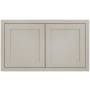 Maplevilles Cabinetry Inset 36" Wide x 21" Tall Double Door Wall Cabinet Tuscan Grey