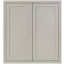 Maplevilles Cabinetry Inset 36" Wide x 39" Tall Double Door Wall Cabinet Tuscan Grey