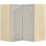 Maplevilles Cabinetry Inset 27" Wide x 30" Tall Single Door Corner Wall Cabinet Tuscan Grey