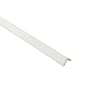 Maplevilles Cabinetry Inset 96" Long x 1" Wide Corner Kitchen Cabinet Molding Snow White