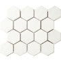 Marazzi Artistic Reflections 3" Hexagon Mosaic Tile, Ceramic Look Matte Finish - Sold by Sheet (1 SF per Sheet) Matte Arctic