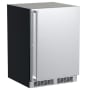 Marvel Professional 24 Inch Wide 5.9 Cu. Ft. Energy Star Rated Compact Refrigerator and Freezer Combo with Dynamic Cooling Technology and Ice Maker Stainless Steel