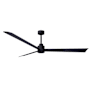 Matthews Fan Company Alessandra 72" 3 Blade Indoor Ceiling Fan Matte Black