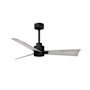 Matthews Fan Company Alessandra 42" 3 Blade Indoor Ceiling Fan Matte Black / Barnwood