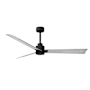 Matthews Fan Company Alessandra 56" 3 Blade Indoor Ceiling Fan Matte Black / Barnwood