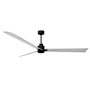 Matthews Fan Company Alessandra 72" 3 Blade Indoor Ceiling Fan Matte Black / Barnwood