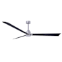 Matthews Fan Company Alessandra 72" 3 Blade Indoor Ceiling Fan Brushed Nickel / Matte Black