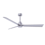 Matthews Fan Company Alessandra 56" 3 Blade Indoor Ceiling Fan Brushed Nickel