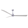 Matthews Fan Company Alessandra 72" 3 Blade Indoor Ceiling Fan Brushed Nickel / Barnwood